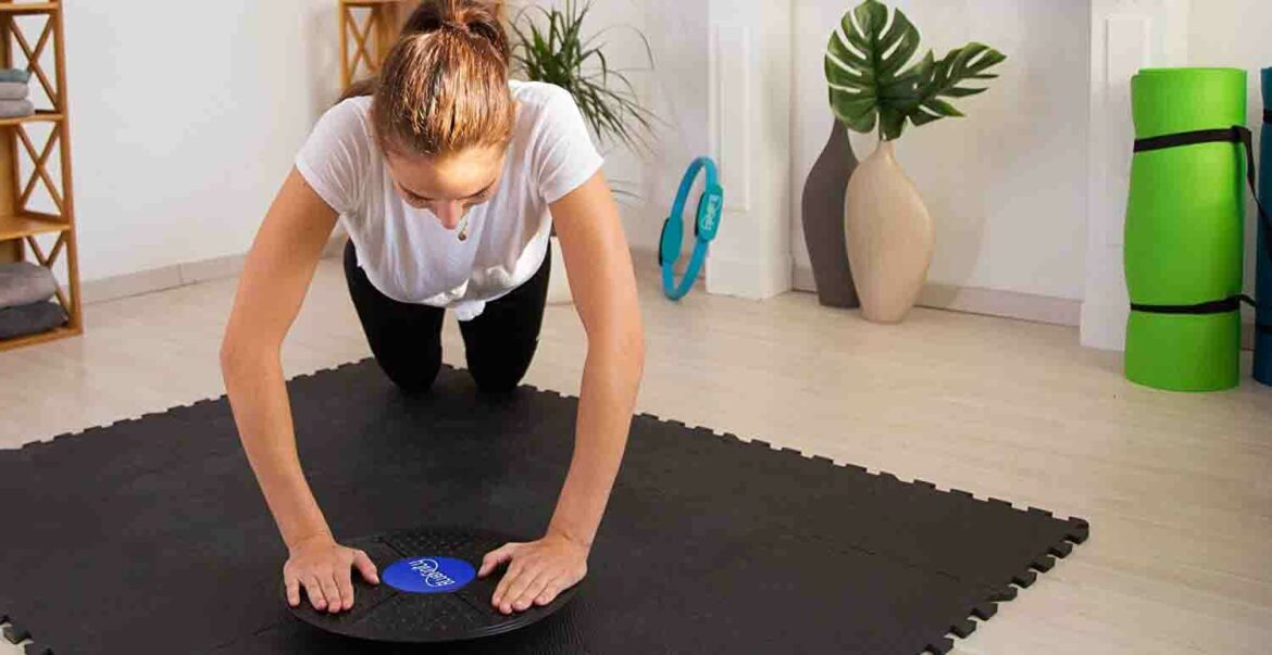 Planche D'équilibre Oscillante (Wobble Board) - 30 Cm - Rotation 360° - Points De Massage - Pour Renforcement Musculaire Et Yoga